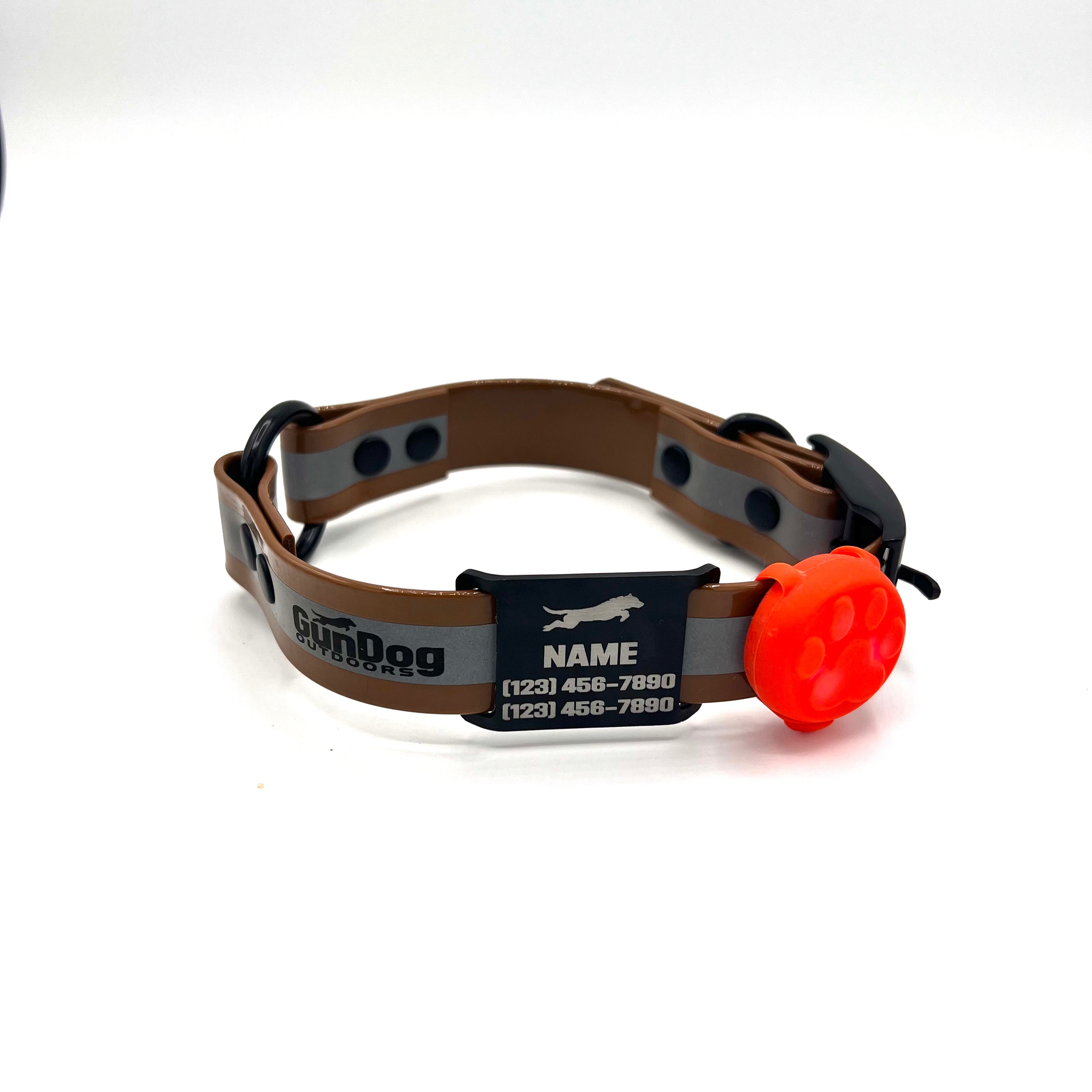 GDO Reflective Collar with Dawg Tag & Light